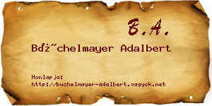 Büchelmayer Adalbert névjegykártya